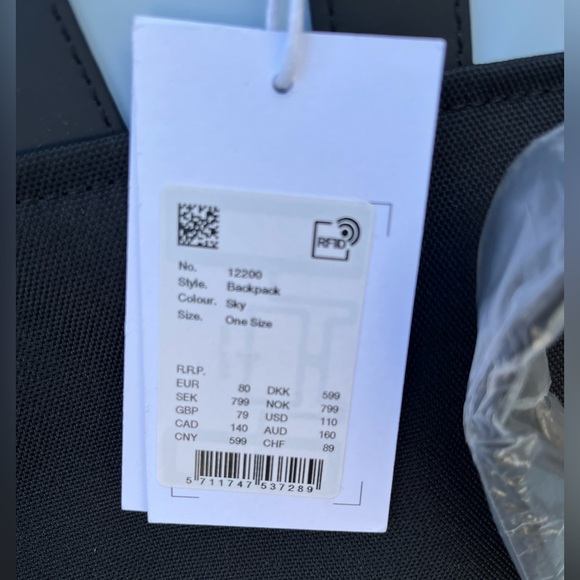 NWT Rains water proof backpack sky blue color - Picture 3 of 9